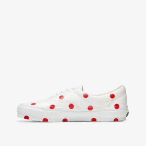 CDG Girl Vans Polka Dot Sneakers White/Red