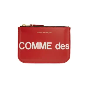 COMME des GARÇONS Red Huge Logo Pouch